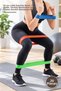 20 Pcs Pilates Resistance Bands Set – Latex 60 cm Exercise Band, 5 cm Width, Different Resistance Levels, Pilates Aerobics Resistance Band