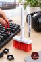 2-Piece Keyboard and Headphone Cleaning Set – Double-Headed Cleaning Kit, Nylon Brush, Sponge, Metal Tip, Keycap Puller, Keyboard Cleaner