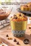 5 Pieces of Muffin Cake Capsules – Thick Paper with Gold Foil, Round Cupcake Liners, Suitable for Oven Use