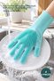 4 Pieces Silicone Heat-Resistant Multi-Purpose Dishwashing Gloves Brush – Heat-Resistant Gloves, Dish Cleaning Brush, Multi-Purpose Glove, Magic Gloves