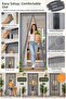 Gray 100X210 cm Magnetic Door Screen Automatic Closing Magnetic Tulle Screen - 2
