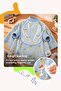 6 Months-6 Years Old Erasable Long-Sleeved Baby Feeding Bib, Children's Activity Bib, Cotton, Liquid-Proof Inner Layer Towel Baby Feeding Bib - 4