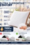 4 Pieces of Maxi Air Conditioned Silicone Pillow - 4 X 1100 Grams Maxi Air Conditioned Quilted Silicone Pillow - 8