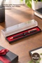 10 Pieces Plastic Gift Pen Box – Gift Presentation Box with Transparent Lid, Red Base Stabilizer, Pencil Case