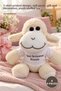 4 Pieces I Love You Lamb Plush Toy – T-Shirt Printed Design, Soft Plush, Gift and Decoration, Plush Stuffed Toy