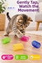 4-Piece Colorful Mini Spiral Spring Cat Toy Flexible Lightweight Moving Cat Play Set Pink Green Yellow Blue - 2
