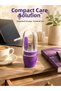 Purple Nail Care Set Tweezers Scissors File and Nail Clippers