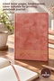 5 Patterned Leather Notebooks – Lined Inner Pages, Divider String, Cover Suitable for Printing, Notebook Journal
