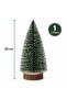 1 Piece 20 cm Christmas Table Pine Tree, Glitter Pine Tree, Table Decoration, Ornamental Pine Tree - 3