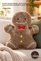 1 Piece Cookie Man Plush Pillow – Cookie Figure Design, Plush Material, 30 Cm, Room and Sofa Decoration, Plush Cookie Pillow