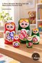 1 Piece Matryoshka Doll – Set of 5 Wooden Nesting Colorful Toys, Nesting Doll Matryoshka Russian Doll