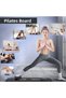 Multifunctional Black Pilates and Fitness Board – Abdominal, Arm, Back, and Core Training with Resistance Bands E - 8