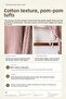 Ponpon Hand Towel Chickpea Woven 50X90 2-Pack Pink - 5