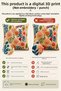 Decorative Floral Cushion Cover 43X43 cm Punch Look 3D Digital Printed Single Sofa Pillow Cover - Bohemian Wild Flowers - 5