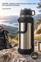 1 Piece Double Layer Vacuum Thermos – 1600 Ml, Stainless Steel Flask, Heat Preserving for Travel and Camping, Thermos Bottle