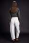 Beyaz Yüksek Bel Barrel %100 Pamuk Non-Stretch Jeans TWOSS23JE00295 - 4