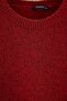 Wardrobe Essentials Bordo Moher Görünümlü Basic Büyük Beden Triko Kazak TBBAW27AN00072 - 2