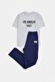 Gray Cotton Boys' Pajama Set Tkdaw27Pt00020 - 6