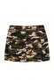 Khaki Camouflage Patterned Mini Skirt Twoaw27Et00133