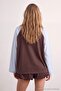 Wardrobe Essentials Çok Renkli Premium Reglan Kol Oversize Beyzbol Örme T-Shirt TWOAW27TS00001 - 4
