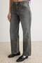 Petrol Vintage Yıkama %100 Pamuk Yüksek Bel Straight Jeans TWOAW27JE00154 - 3