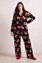 100% Cotton Teddy Bear Christmas Themed Ribbed Knitted Large Size Pajama Set Tbbaw27Ai00031 - 2