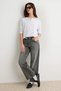 Petrol Vintage Yıkama %100 Pamuk Yüksek Bel Straight Jeans TWOAW27JE00154 - 2