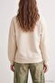 Taş Kalın İçi Polarlı Regular/Normal Kalıp Bisiklet Yaka Basic Örme Sweatshirt TWOAW24SW00101 - 5