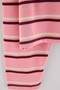 Wardrobe Essentials-Pembe Çizgili Relaxed/Rahat Kalıp %100 Pamuk Örme T-Shirt TWOSS26TS00019 - 3
