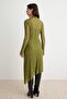 Haki Düz Asimetrik Bodycon/Vücuda Oturan Maxi Örme Dantel Elbise TWOAW26EL00057 - 4