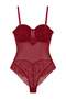 Burgundy Lace Regular Plain Body Thmaw27Bd00017 - 4