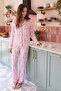 Pink-Multicolor Printed Satin Woven Pajama Set Thmaw27Pt00076 - 3
