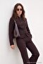 Petite Koyu Kahverengi Fitted/Vücuda Oturan Blazer Ceket TWOAW27BC00047