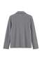 Gray Shirt Collar Button Closure Knitted Oversize Blouse Tbbaw27Af00065 - 3