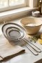 Set of 3 Stainless Steel Small Strainer Colanders (6 - 8 - 10 cm) - 3