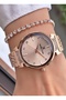 Gold Color Waterproof Women's Wristwatch and Bracelet Gift - 5