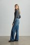 Blue Straight Fit Denim Pants - 5