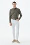 White Slim Fit 5 Pocket Jeans - 3