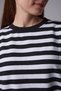 KADIN ÇİZGİLİ OVERSIZE SWEAT - 2