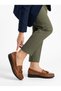 Artı-Artı014-Bb-505 Genuine Leather Orthopedic Women's Tan Ballerina Shoes - 3