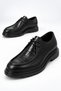 Fv002 Men's Black Genuine Leather Eva Sole Loafer