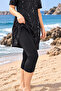 Plus Size Water Repellent Quick Drying Swimsuit Set - 6