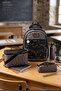 My Polo 2075 3-Piece Set Boys' Primary School Bag with Pen Holder and Lunch Bag Backpack Black