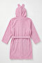 100% Cotton Cute Rabbit Hooded Children's Bathrobe - Soft Textured High Absorbent Towel Bathrobe - 4