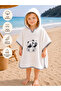 Panda Embroidered Baby Bath Towel 100% Cotton Hooded Bathrobe Pareo Gift Soft Water Absorbent