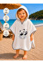 Panda Embroidered Baby Bath Towel 100% Cotton Hooded Bathrobe Pareo Gift Soft Water Absorbent - 2