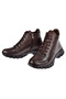 Genuine Leather Comfort Women's Boots Voy-9398 Brown - 4