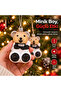Christmas Tree Teddy Bear Ornament 8Cn, Festive Decor and Winter Holiday Ornament - Tree, Mantel Ornament T54 - 4