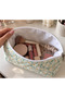 White Daisy Patterned Makeup Bag - Large Size Eee9 (New Product) - 3