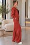 Women's Modal Fabric Stretch Fabric Hooded Tracksuit Set - 3